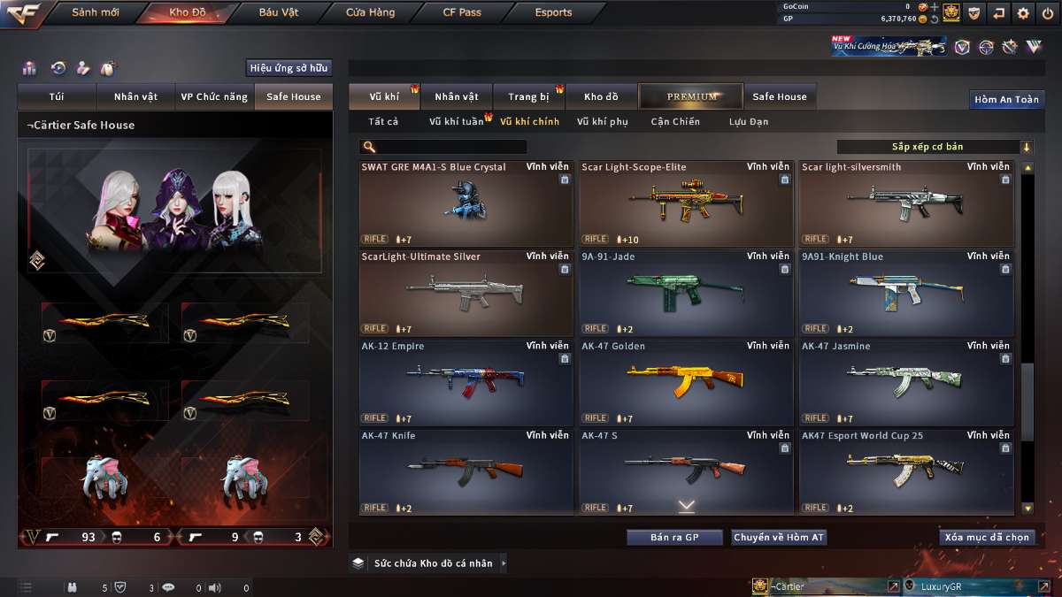 shop acc cf uy tin gia re